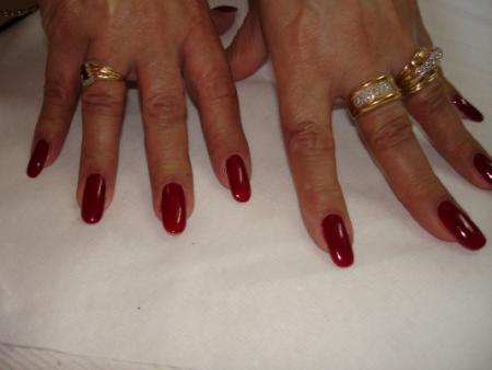 ongles en gel   forme amande